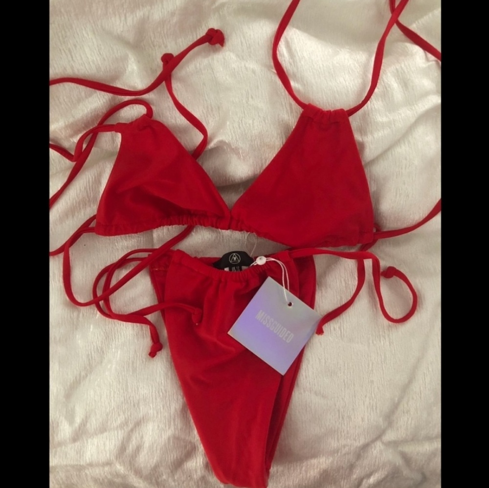 SOLD**New Misguided red bikini